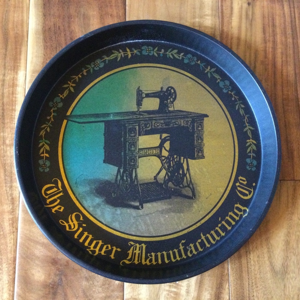 Bristol Ware Singer Manufacturing Tin Tray
